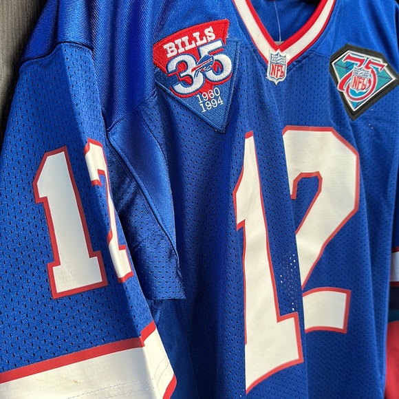 Jim Kelly Buffalo Bills Mitchell & Ness 1994 Authentic NFL Throwback Jersey - Picture 3 of 12